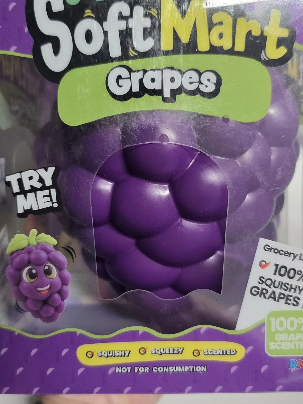 Grapes Squishy Toy - Purple